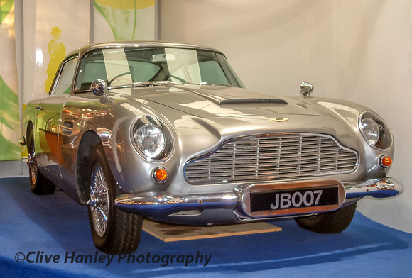 An Aston Martin DB5 - as used by James Bond.