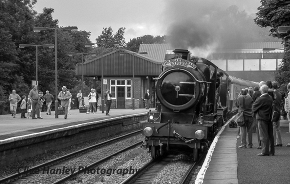 This evening excursion from Dorridge was to be hauled by City of Truro & Rood Ashton Hall