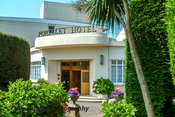 Our stay was at the wonderful Portelet Hotel. Sadly it was closed down a year or two later.