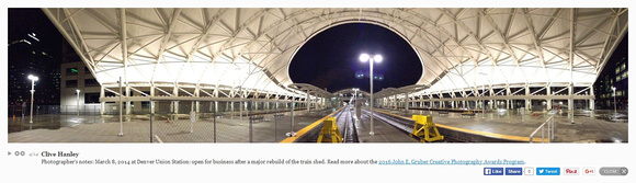 ...using a panorama to emphasize the massive roof at Denver Union Station in March 2014.