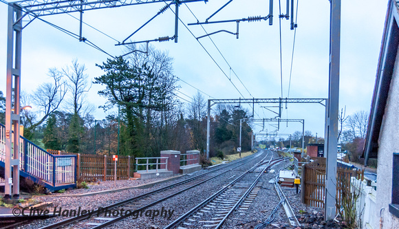 A view looking towards Coventry from Berkswell station