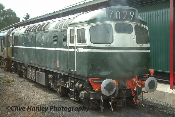 Class 27 no D5410 is owned by Sandwell Council as an example of a locally built locomotive.