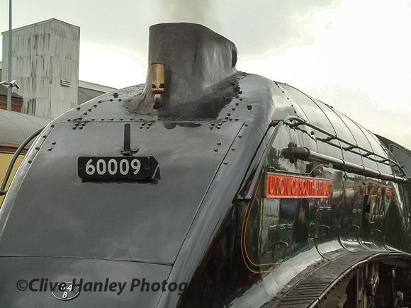 You'll see in the next photo why I had to take such a close up of A4 Pacific 60009 Union of South Africa.