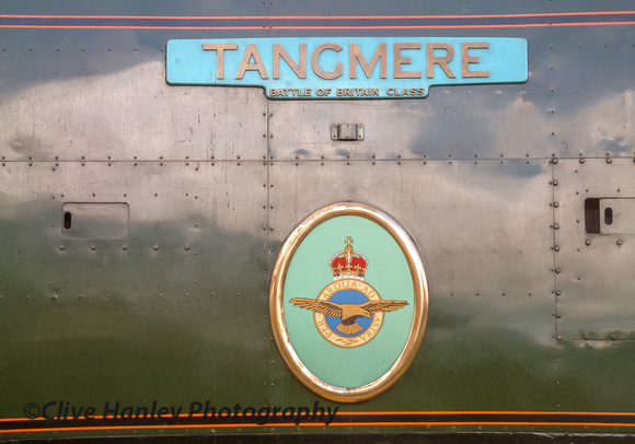 Namplate for 34067 Tangmere.