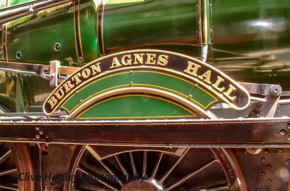 Nameplate of Burton Agnes Hall