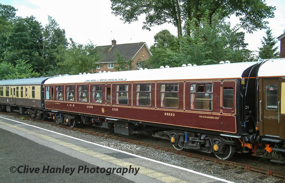 The LMS Club car was part of VT's stock at the time. I travelled in it twice and it's very comfortable.