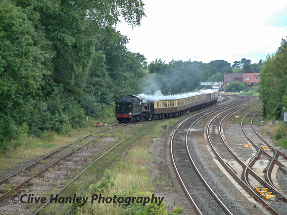 I've included all the moves as it was such a rare sight for any train let alone a steam hauled train