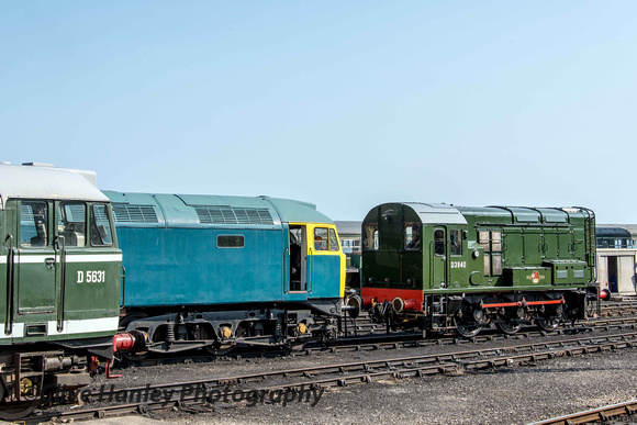 3 diesel locos were in the yard at Weybourne.