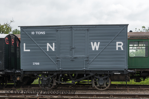 This LNWR box van had been meticulously restored. I was told every plank had been removed and painted both sides.