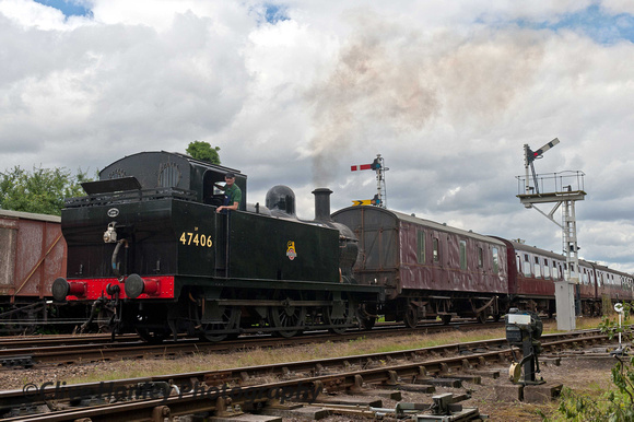 Jinty no 47406 was built in 1926 at The Vulcan Foundry in Newton-le Willows, lancashire.