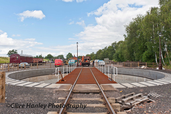 Across the turntable at Quorn work was underway on the ballast wagon. I had to investigate....