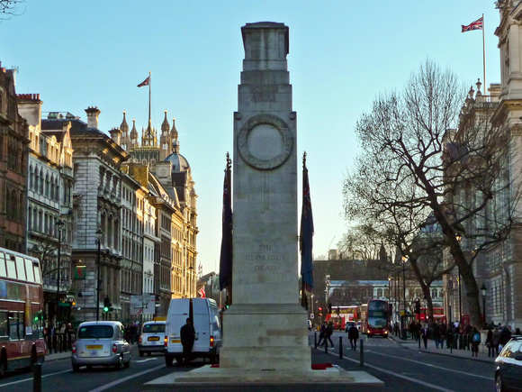 The Cenotaph on Whitehall.