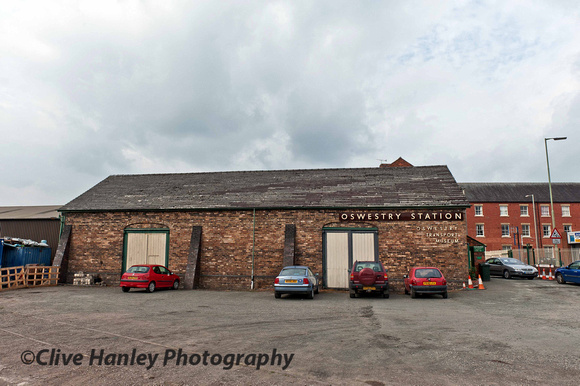 The Oswestry Station Museum stands on the far side of the car park. It has a rail connection though.