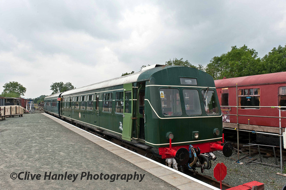 A 2-car DMU was warming up at the other operating base for the railway - Llynclys.