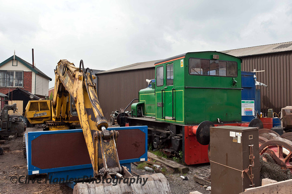 Shunter "Alpha" stands in the yard