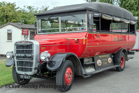 A "Midland Red" Charabanc was a surprise. It had starred in a BBC series earlier in the year... see below...