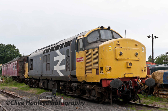 Class 37 in Railfreight livery