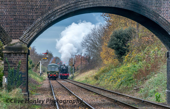 The DMU that had passed earlier was still being held at the Charnwood Water signals as 6990 departs with the 3pm.