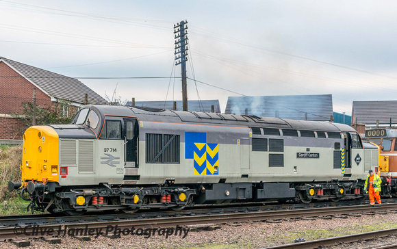 Class 37 no 37714 Cardiff Canton