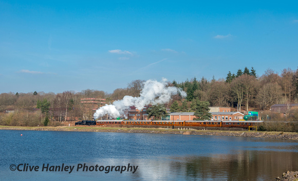 Trimpley reservoir provided a pleasant location while awaiting the next train.