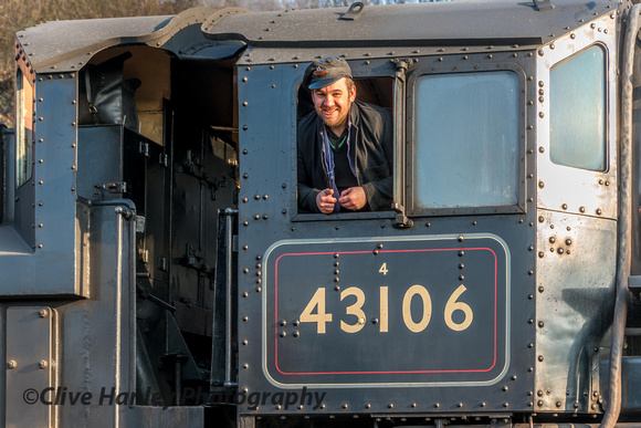 Kian was on the footplate of 43106 today.
