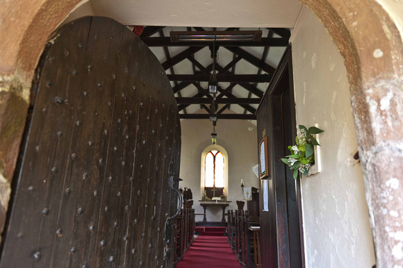 The entrance to Ballaugh Old Church