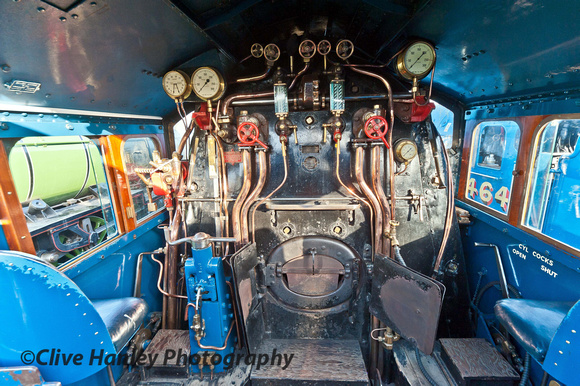 For comparison here's a shot taken on the footplate of 60022 Mallard.