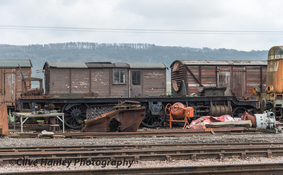 Ignore the box vans behind. These are the frames of Barry basket case 2-8-0 no 2874.