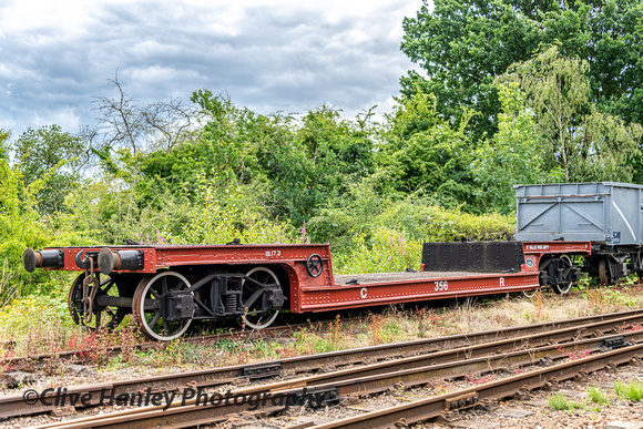 The Caledonian Railway low loader wagon was in the Quorn sidings.