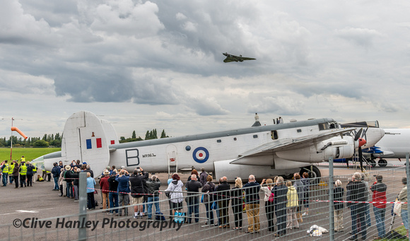 The Avro Shackleton with the Avro Vulcan. Never to be repeated.