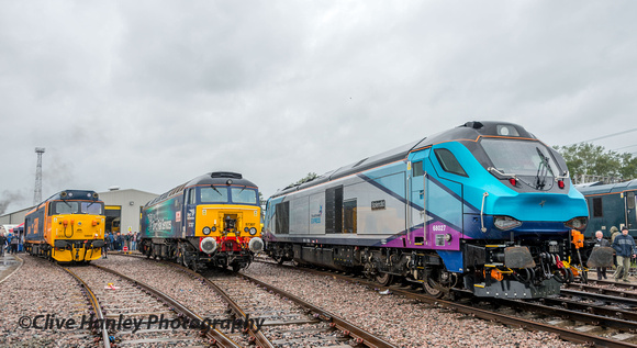 A line up of 50049, 57307 & 68027.