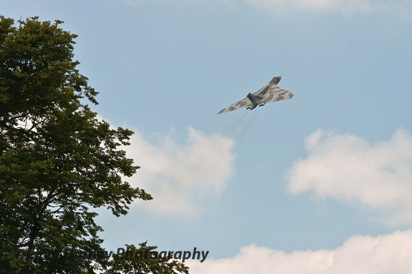 XH558 was piloted by Martin Withers with Phil O'Dell as co-pilot.