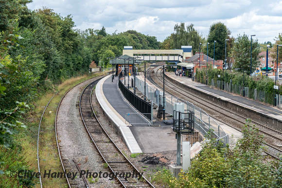 For the return to Birmingham I selected the bridge over looking Dorridge station.