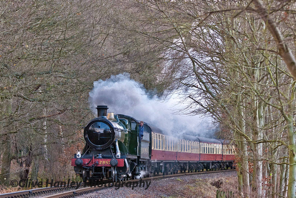 2857 sounded great on the approach to the foot crossing at the reservoir...