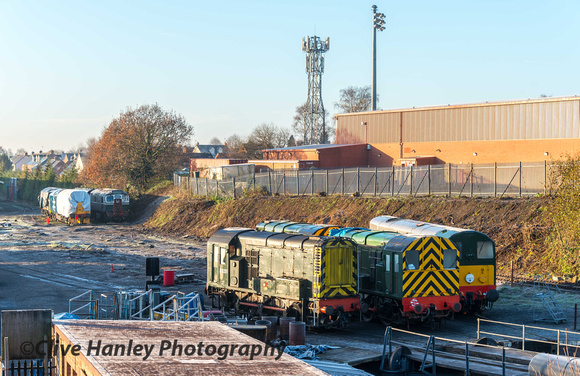 Looking over to the yard area I noticed that all the track had been lifted - for a diesel shed??