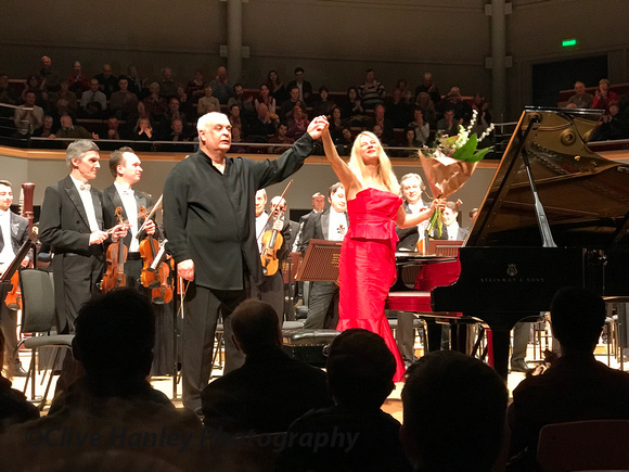 Valentina with the conductor Valery Polyansky
