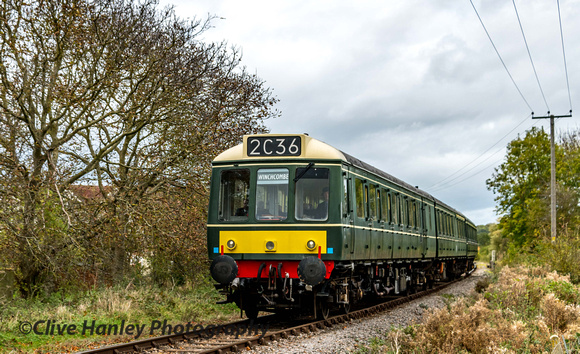 The DMU is seen between Didbrook and Hayles Abbey.
