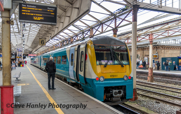 Unit 175111 in Arriva Trains Wales livery.