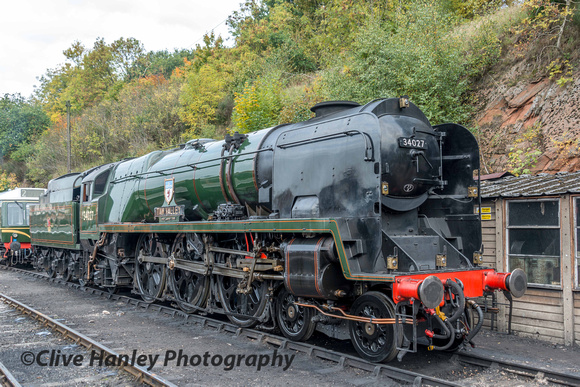 Bulleid West Country Pacific no 34027 Taw Valley