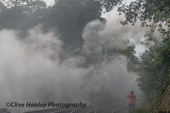 I warned the photographer no 99 that his photo may be affected by steam and smoke! I was right.