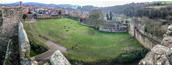 The Outer bailey and the curtain wall
