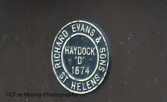 The builders plate close-up
