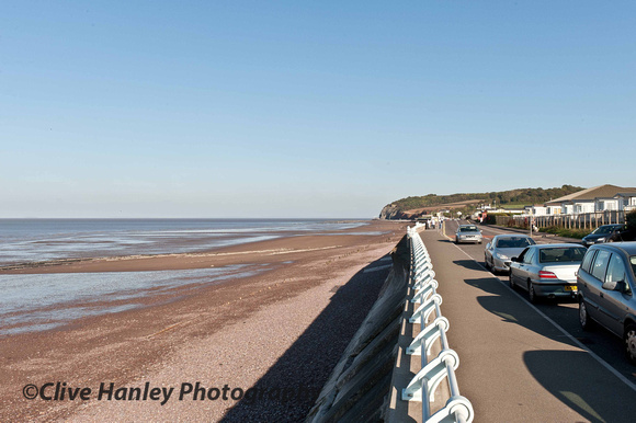 Blue Anchor beach looking further up The Bristol Channel.