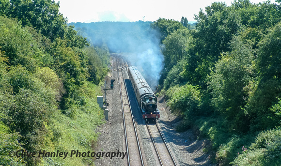 Next location was after 4965 Rood Ashton Hall had joined the mainline at Hatton Junction and is accelerating north.