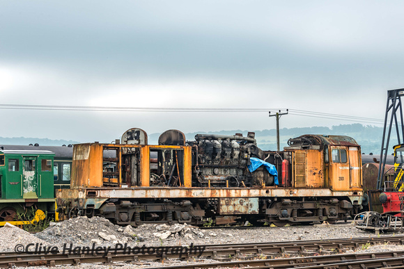 Class 20 no 20035 continues to be stripped of components