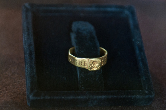 A gold Roman ring. Inspiration for "Lord of the Rings" by JRR Tolkein perhaps?
