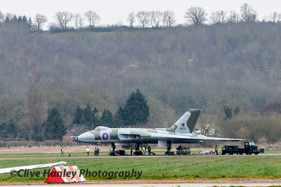Now a shot of XM655 from its usual location at the corner of the airfield.