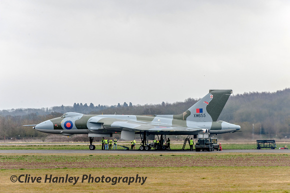 Vulcan XM655 was already fired up when I arrived at Wellesbourne. I'd travelled down from Lancashire in the morning.