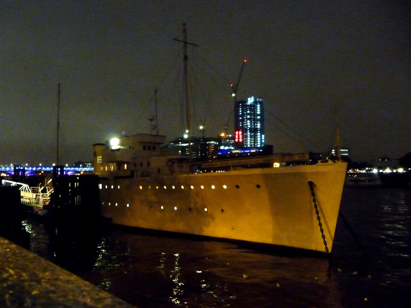 The lecture took place on board the HQS Wellington - A former Arctic Convoy support vessel from WWII