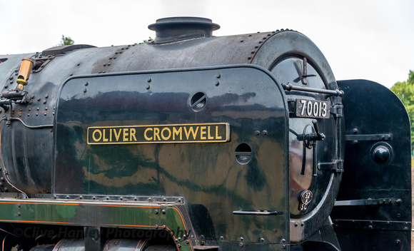 Britannia Class Pacific no 70013 Oliver Cromwell is back in steam.
